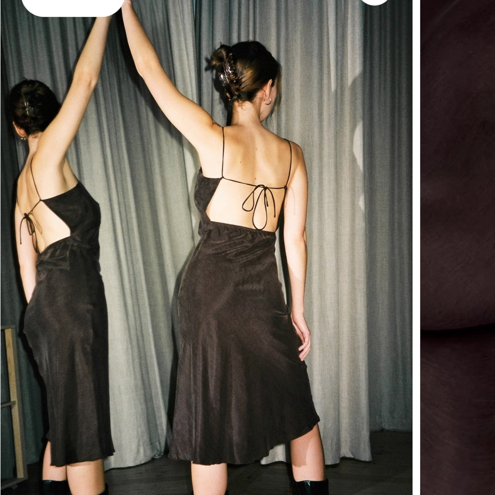 Djerf Avenue Dream Dress Dark Mocha